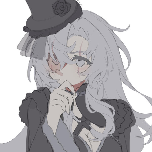 MINIMAL RENDERING: Describes shading that is incomplete/barely progressed on. e.g. partly rendered hair, clothes etc.